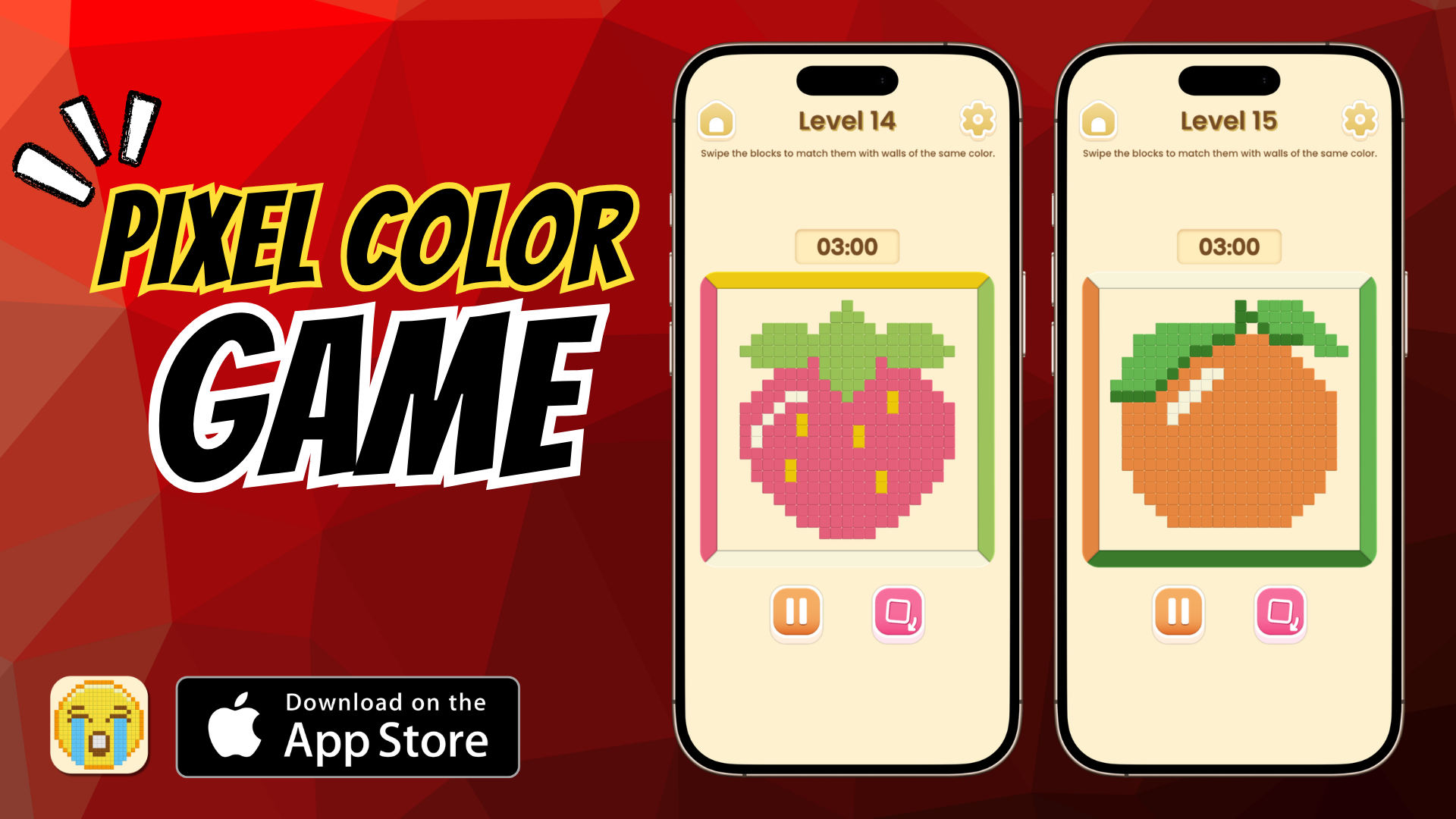 Pixel Color Match Puzzle